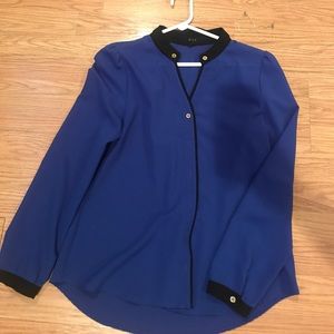 Blue Button Down Blouse